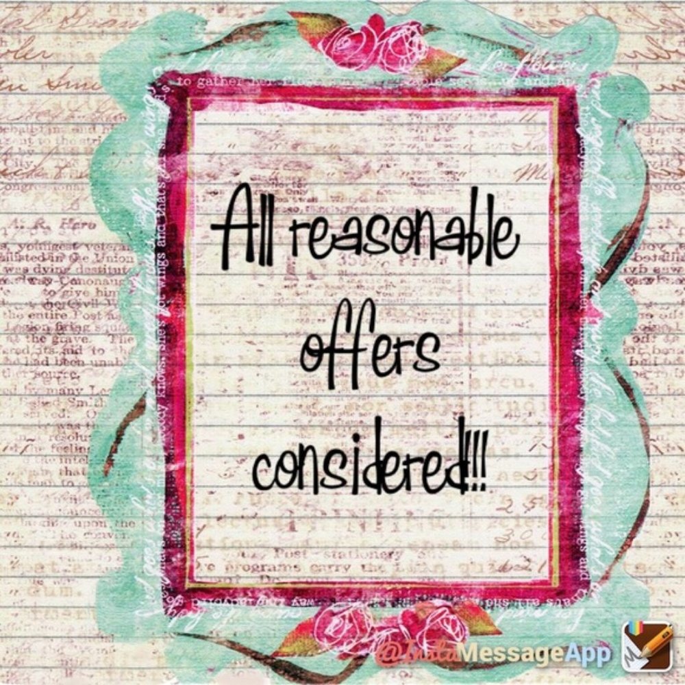 All Reasonable Offers Accepted